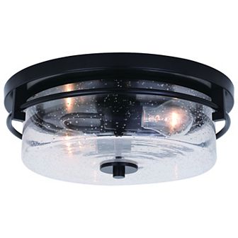 Addison 15 in W Contemporary Flush Mount Ceiling Light Fixture with Clear Glass