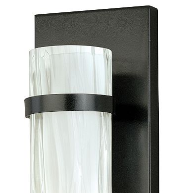 Vilo 1 Light Flush Bathroom Vanity ADA Wall Sconce with Double Glass Shade