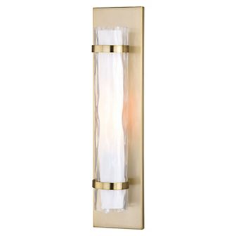 Vilo 1 Light Flush Bathroom Vanity ADA Wall Sconce with Double Glass Shade