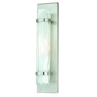 Vilo 1 Light Flush Bathroom Vanity ADA Wall Sconce with Double Glass Shade