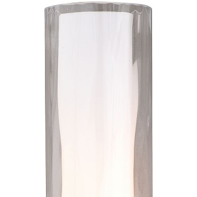 Vilo 1 Light Bathroom Vanity Wall Light Fixture with Double Glass Shade