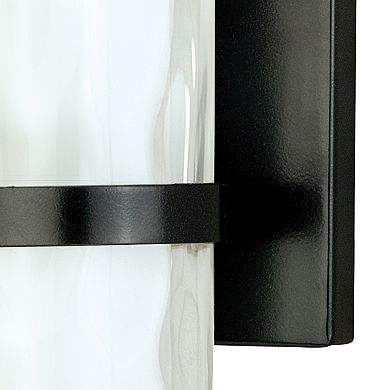 Vilo 1 Light Bathroom Vanity Wall Light Fixture with Double Glass Shade
