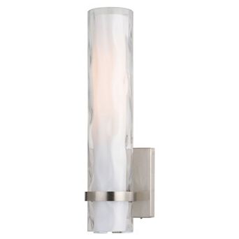 Vilo 1 Light Bathroom Vanity Wall Light Fixture with Double Glass Shade