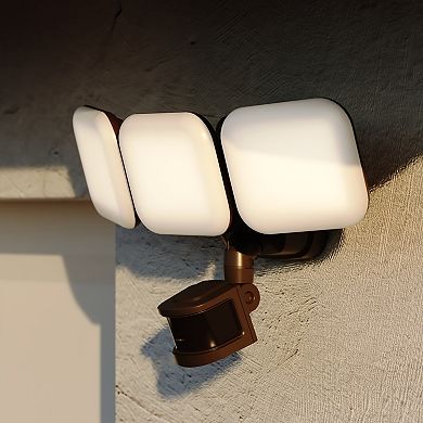 Theta 2 Light LED Outdoor Motion Sensor Adjustable Security Flood Light White