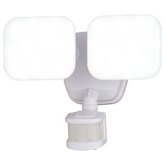 Theta 2 Light LED Outdoor Motion Sensor Adjustable Security Flood Light White