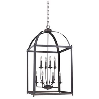 Juliet Bronze Lantern Cage Candle Pendant Light Fixture