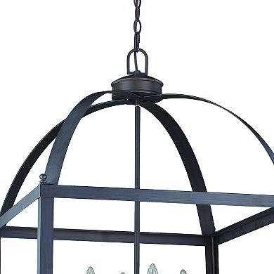 Juliet Bronze Lantern Cage Candle Pendant Light Fixture