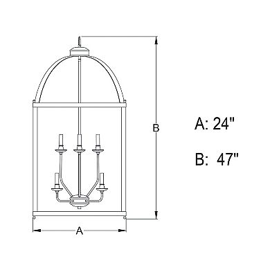 Juliet Bronze Lantern Cage Candle Pendant Light Fixture