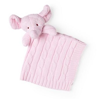 Knit Elephant Security Blanket