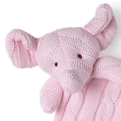 Knit Elephant Security Blanket