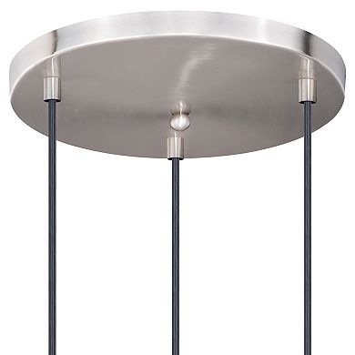 Millie 3L Farmhouse Jar Pendant Chandelier Ceiling Light Fixture Blue Glass