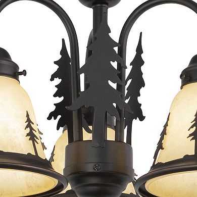Rustic 3L LED Bronze Rustic Mini Chandelier or Ceiling Fan Light Kit