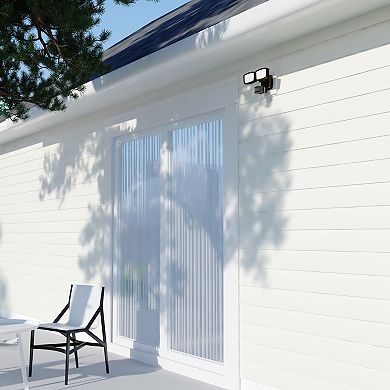 Bronze Integrated LED Motion Sensor Dusk to Dawn Outdoor Security Flood Light - 240 Degree - 85 Ft.
