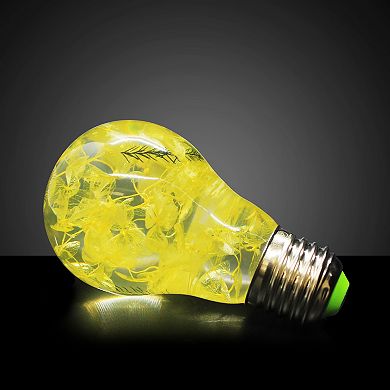 EP LIGHT 6.3" Yellow Hydrangea Vintage Lamp