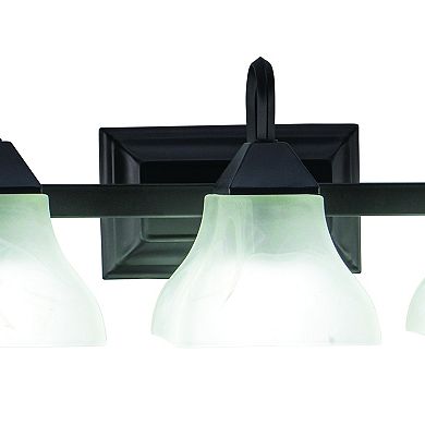 Cardiff Bronze Mission Bathroom Vanity Wall Light Fixture