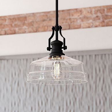 Beloit Farmhouse Kitchen Island 12-in. W Mini Pendant Ceiling Light Fixture Clear Glass