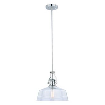 Beloit Farmhouse Kitchen Island 12 in W Mini Pendant Ceiling Light Fixture Clear Glass