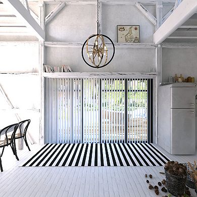 Estelle 26.75-in Mid Century Modern 6 Light Globe Sputnik Hanging Ceiling Pendant Chandelier