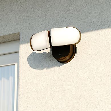 Lambda 2 Light LED Outdoor Linkable Adjustable Security Flood Light Bronze