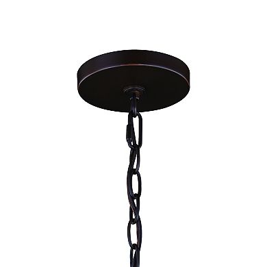 Grant 3 Light Bronze Farmhouse Lantern Pendant Clear Glass