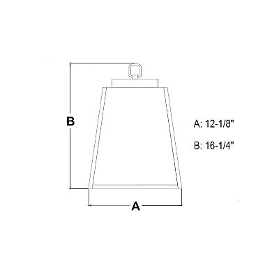 Grant 3 Light Bronze Farmhouse Lantern Pendant Clear Glass