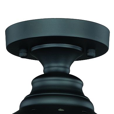 Keenan 12.25-in W Bronze Farmhouse Barn Dome Semi Flush Mount Ceiling Light