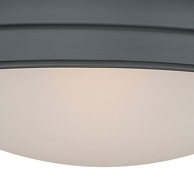Keenan 12.25-in W Bronze Farmhouse Barn Dome Semi Flush Mount Ceiling Light