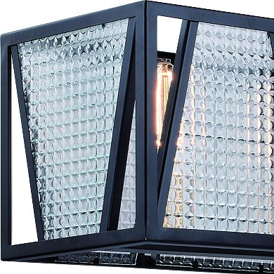 Oslo 5L Black Urban Loft Linear Chandelier Island Pendant Light Fixture