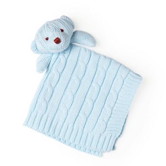 Knit Bear Security Blanket