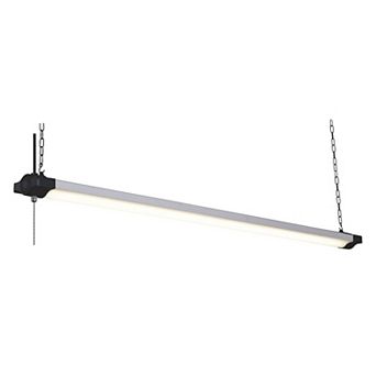 Mercer 46 in W Integrated LED Silver Linkable Plug-in Utility Shop Light