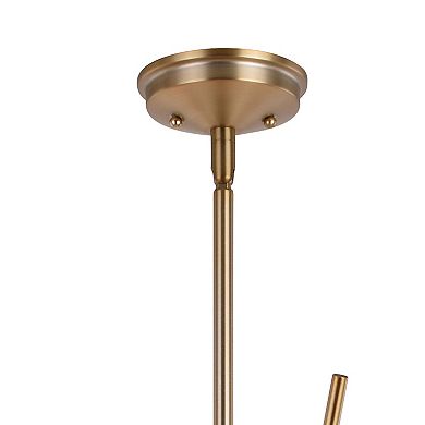 Estelle 36-in Natural Brass Mid Century Modern 16 Light Sputnik Hanging Ceiling Pendant Chandelier