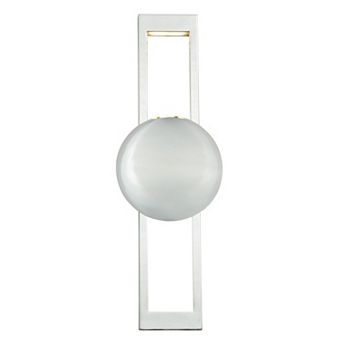 Aline 1 Light LED Polished Nickel Contemporary Flush Wall Sconce