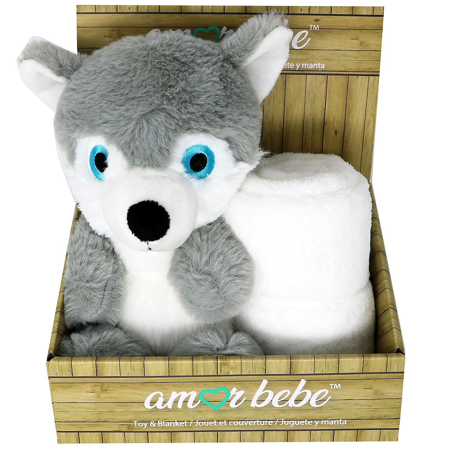 Plush Wolf Blanket Kohls