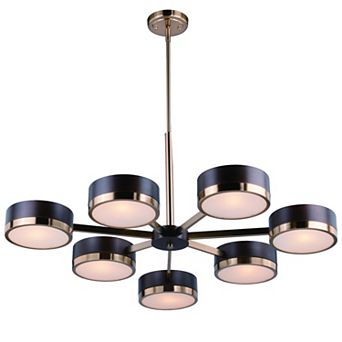 Madison 7 Light Bronze Mid-Century Modern Chandelier