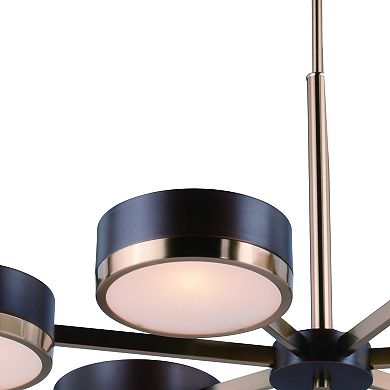Madison 7 Light Bronze Mid-Century Modern Chandelier