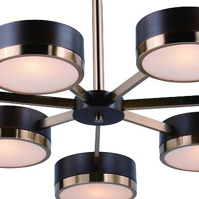 Madison 7 Light Bronze Mid-Century Modern Chandelier