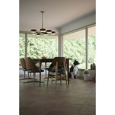 Madison 7 Light Bronze Mid-Century Modern Chandelier