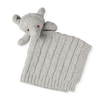 Knit Elephant Security Blanket
