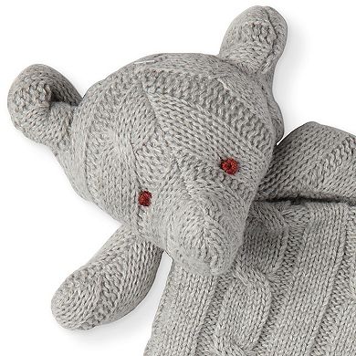 Knit Elephant Security Blanket