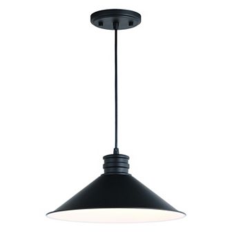 Akron 1L Bronze Metal Industrial MCM Cone Pendant Hanging Ceiling Light