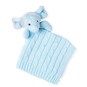 Knit Elephant Security Blanket