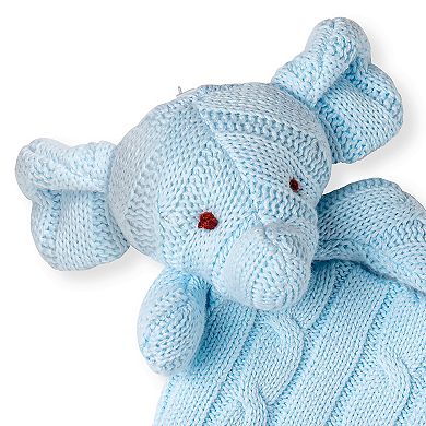 Knit Elephant Security Blanket