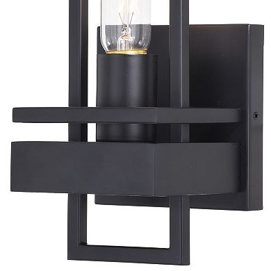 Marquis 1 Light Matte Black Contemporary Wall Sconce