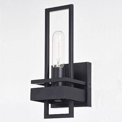 Marquis 1 Light Matte Black Contemporary Wall Sconce