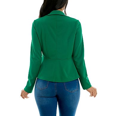 Women's Nina Leonard Button Collared Blazer