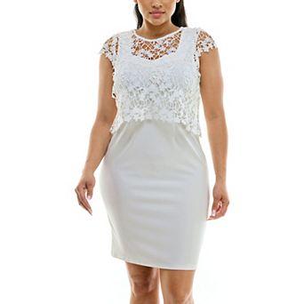 Women's Nina Leonard Floral Flyaway Sheath Dress