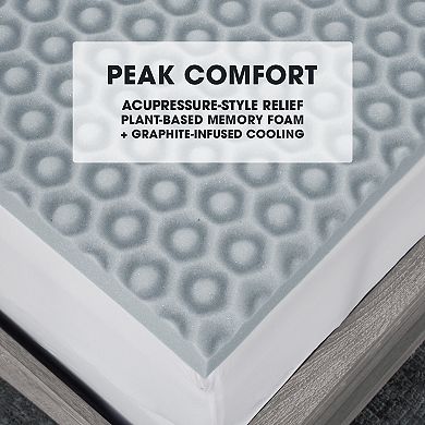 Dream Serenity Peak Comfort 2" Memory Foam Mattress Topper