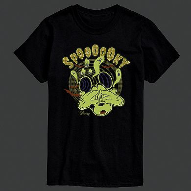Disney's Big & Tall Mickey Spooky Glow Graphic Tee