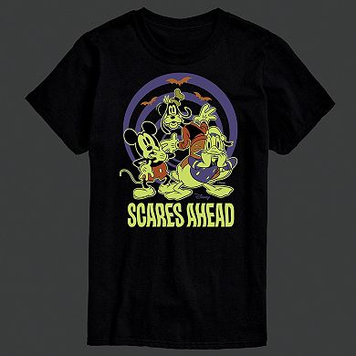 Disney's Big & Tall Mickey Mouse & Friends Scares Ahead Glow Graphic Tee