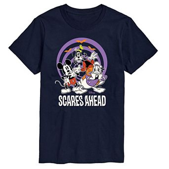 Disney's Big & Tall Mickey Mouse & Friends Scares Ahead Glow Graphic Tee